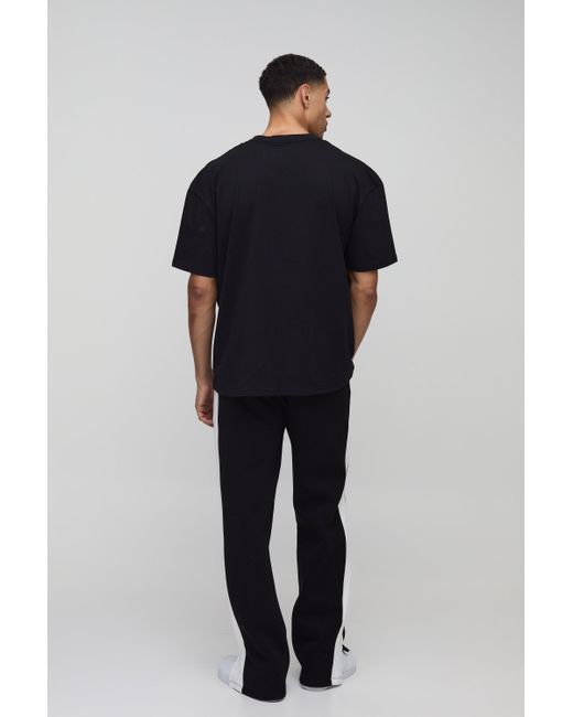 Camiseta Oversize Worldwide Con Estampado De Coche Boohoo de color Black