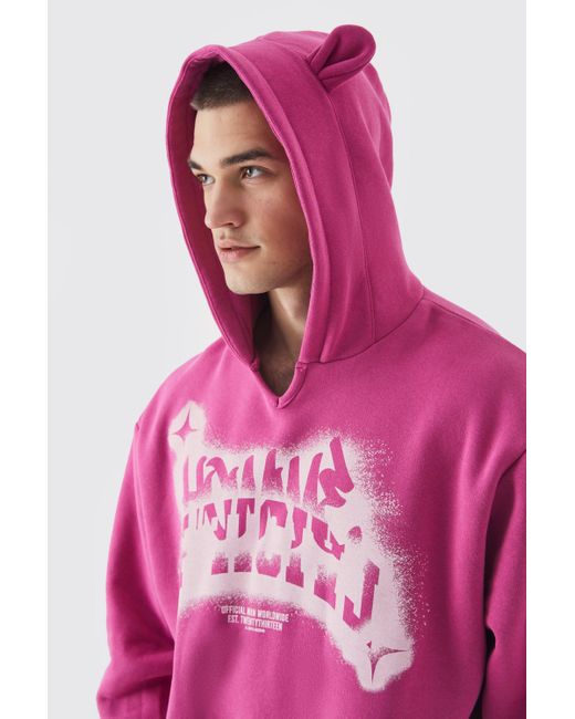 Boohooman pink best sale tracksuit