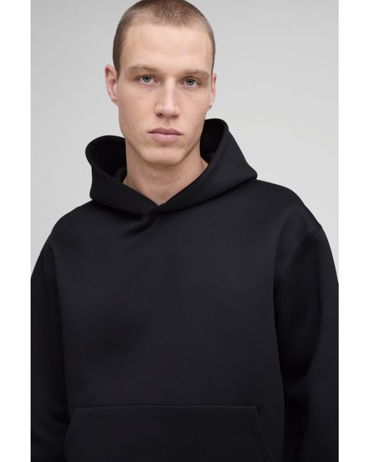 BoohooMAN Kastiger Oversize Trainingsanzug mit Kapuze in Blue für Herren