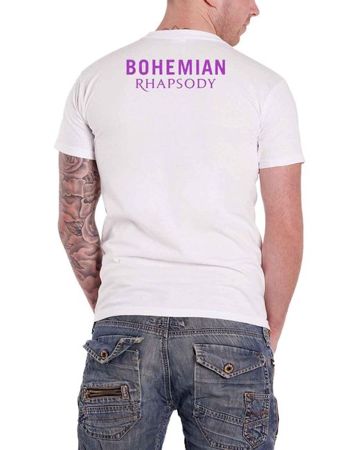 BoohooMAN Pink Queen Bohemian Rhapsody Movie Logo T Shirt for men