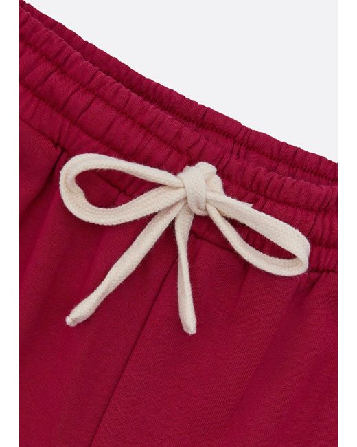 BoohooMAN Red Nautica Krost X Nautica Logo Sweat Pants for men