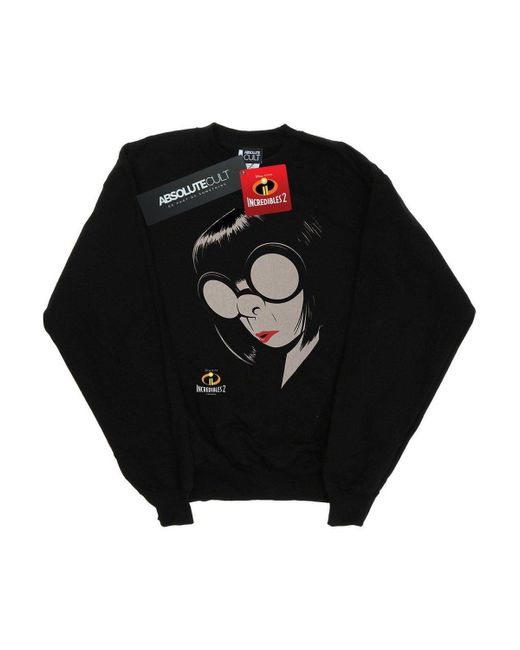 BoohooMAN Black Disney The Incredibles Edna Sweatshirt for men
