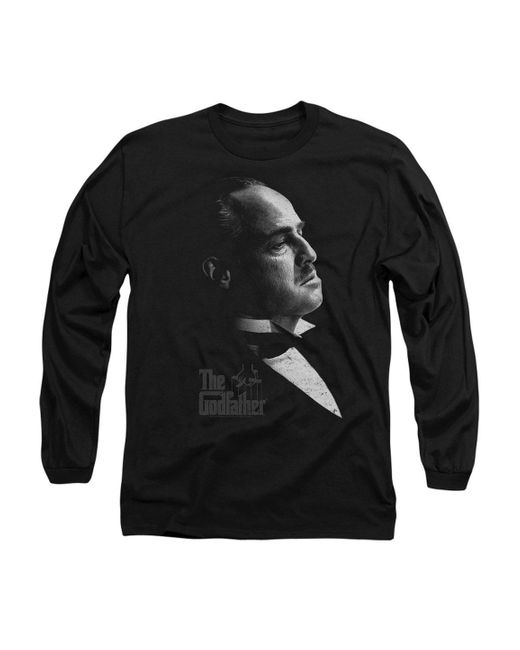 BoohooMAN The Godfather Godfather Graphic Vito Mens Long Sleeve T Shirt, Black for men