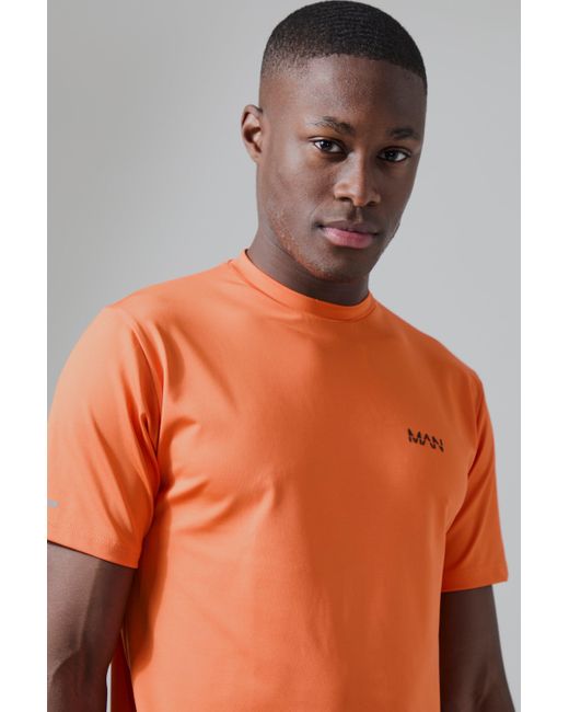 BoohooMAN Orange Man Active Performance T-shirt for men