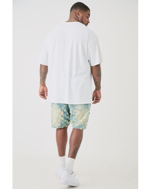 BoohooMAN White Plus Floral Line Drawing T-shirt for men