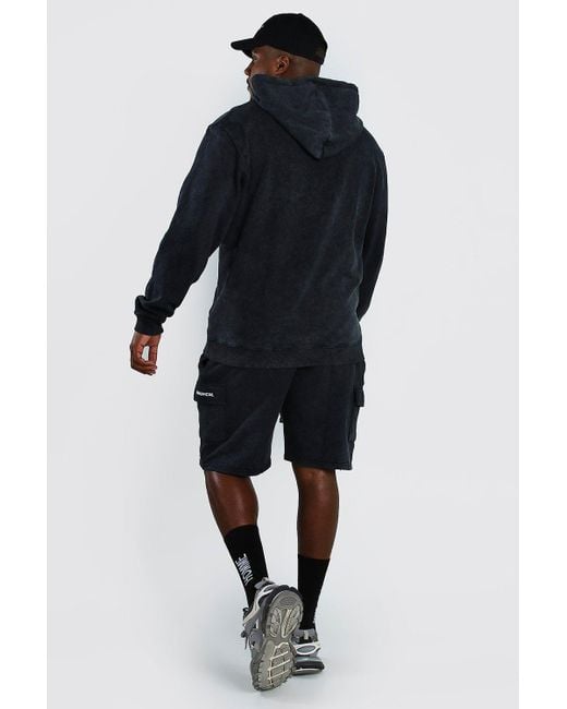 boohooman cargo shorts