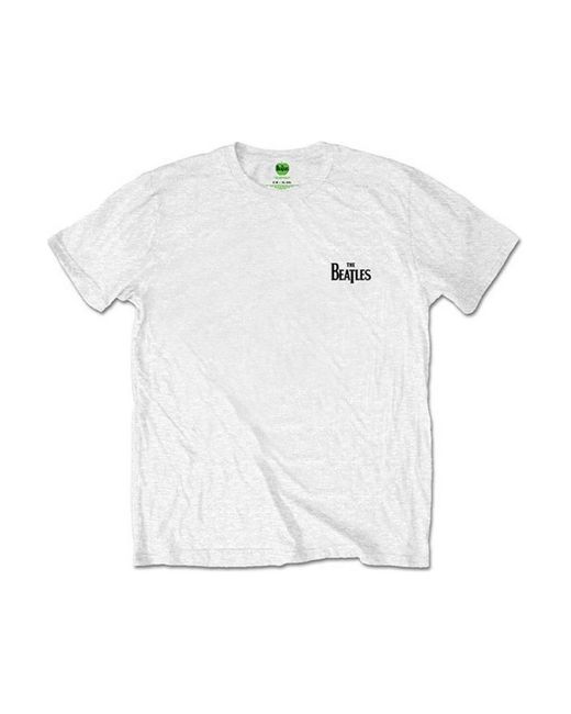 BoohooMAN White The Beatles Drop T Logo T-shirt for men