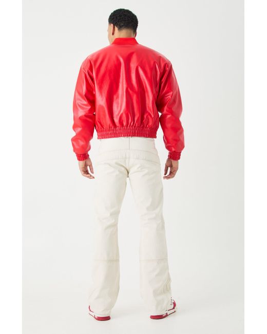 BoohooMAN Boxy Embroidered Bomber for men