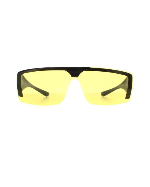 BoohooMAN Invu Rectangle Matte Black High Yellow E2700 for men