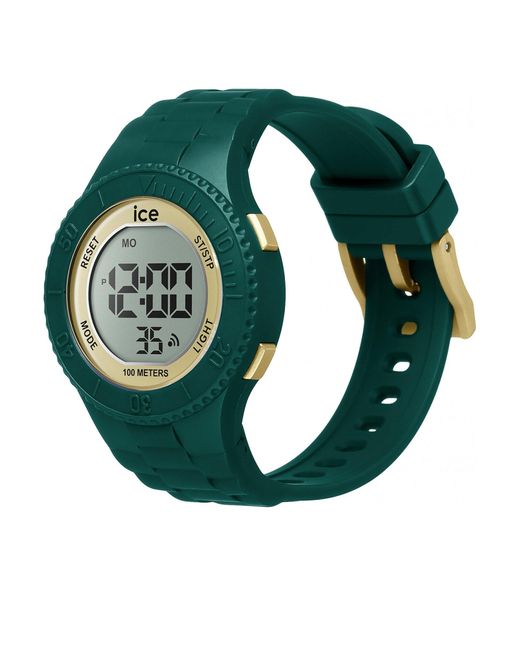 BoohooMAN Green Ice-watch 021619 Ice Digit 35mm Quartz Watch for men