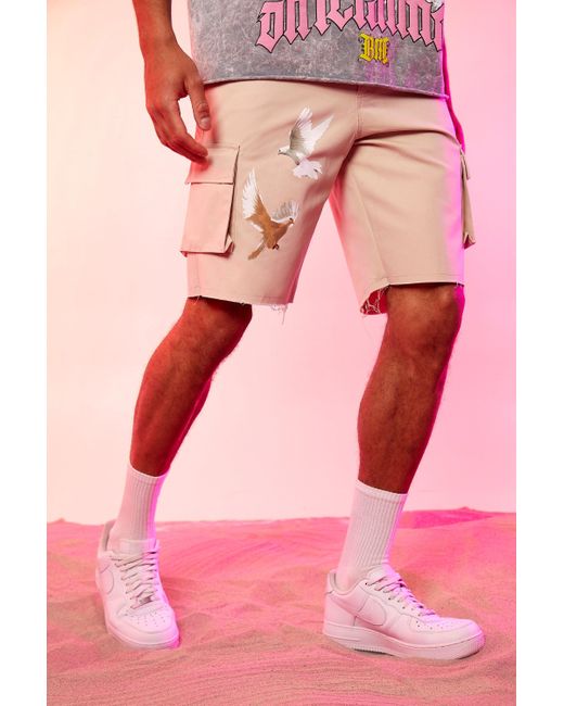 boohooman cargo shorts