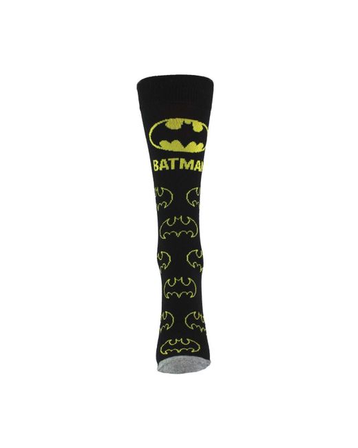 BoohooMAN Black Dc Comics Novelty Batman Socks | Funny Assorted Gift Socks For Batman Lovers for men