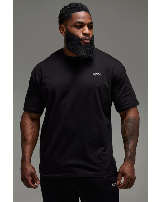 BoohooMAN Black Man Active Gym Basic Oversized T-shirt for men