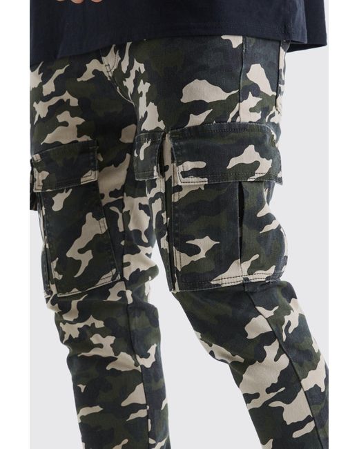 Skinny camo shop cargo pants