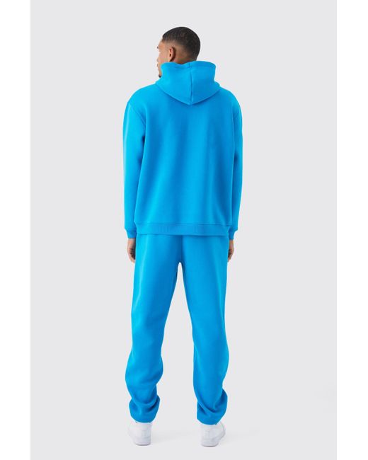 BoohooMAN Tall Oversize Trainingsanzug mit Homme Graffiti-Print in Blue für Herren