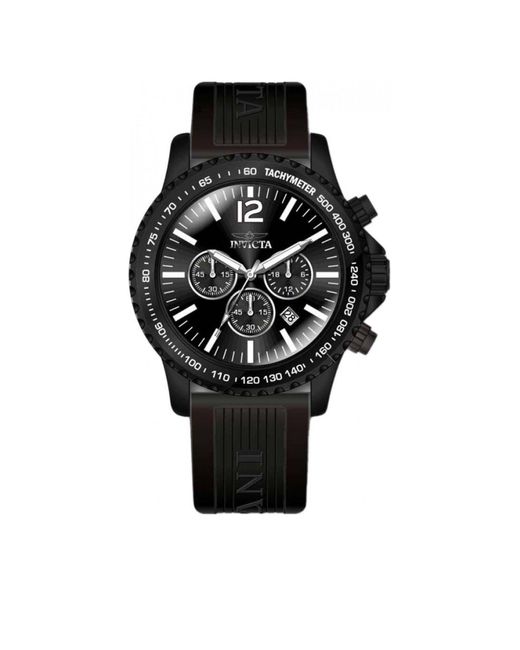 BoohooMAN Black Invicta In-46354 Specialty 48mm Quartz Watch for men