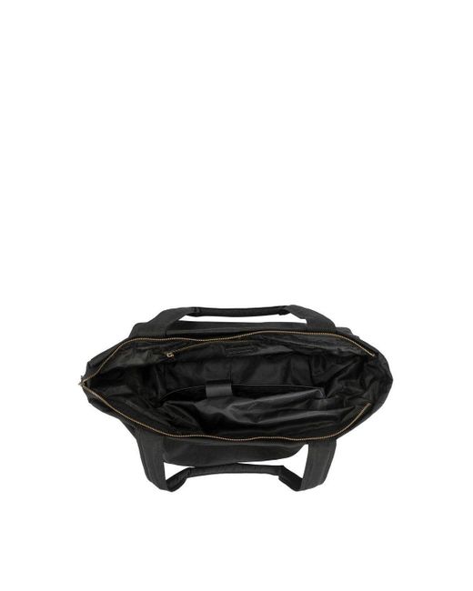 BoohooMAN Black Smith And Canova Oversized Landscape Nylon Tote Bag for men