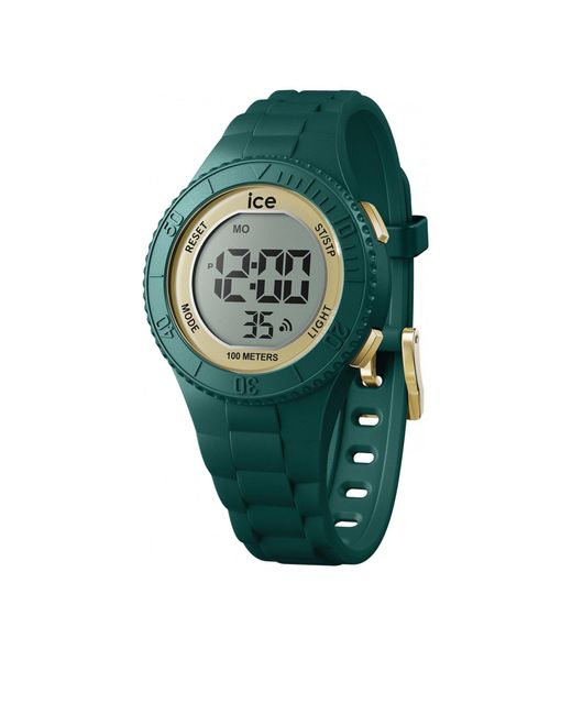 BoohooMAN Green Ice-watch 021619 Ice Digit 35mm Quartz Watch for men