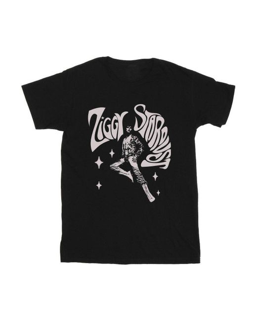 BoohooMAN Black David Bowie Ziggy Pose T-shirt for men