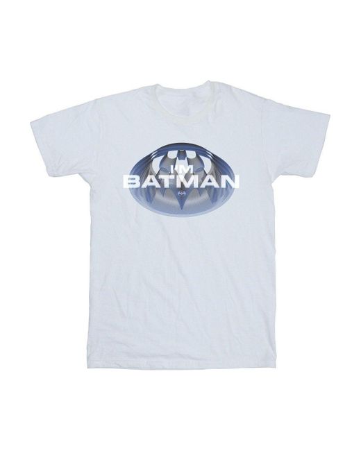 BoohooMAN White Dc Comics The Flash I ́m Batman T-shirt for men