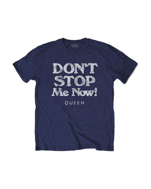 BoohooMAN Blue Queen Don ́t Stop Me Now T-shirt for men