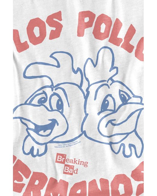 BoohooMAN Breaking Bad Breaking Bad Los Pollos Hermanos Mens T-shirt White for men