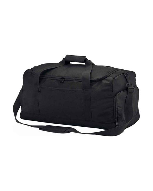BoohooMAN Black Bagbase Training Holdall for men