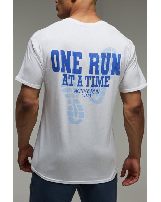 BoohooMAN Gray Active Oversized One Run for men