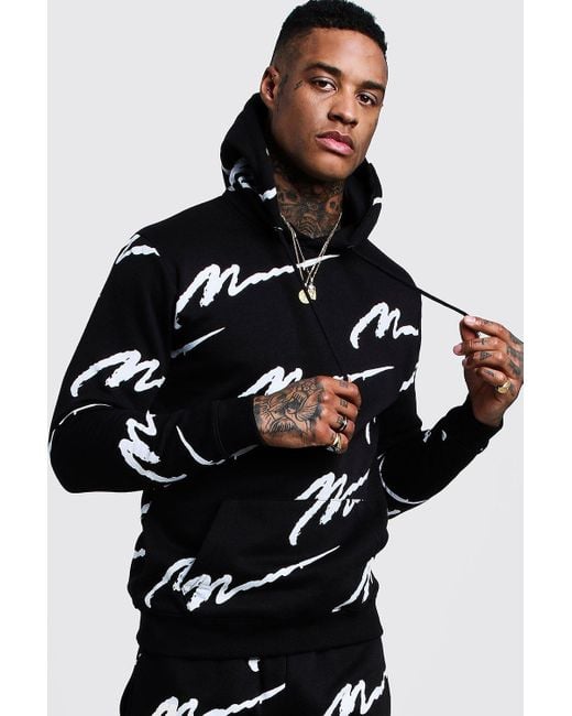 boohooman black tracksuit