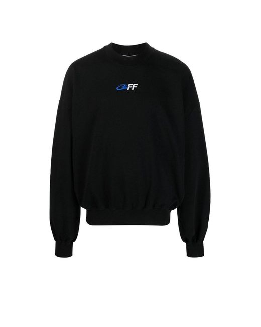 BoohooMAN Off-white Off-white Exact Opposite Boxy Fit Black Sweatshirt for men