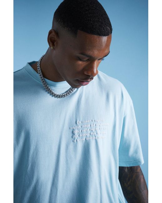 BoohooMAN Lil Tjay Oversized Back Graphic T-shirt in Blue for Men | Lyst UK