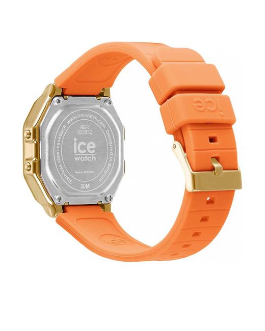 BoohooMAN Orange Ice-watch 022052 Ice Digit Retro 32mm Quartz Watch for men