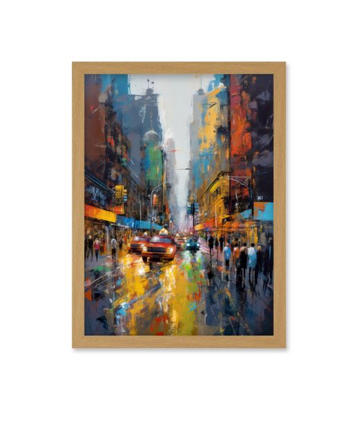 BoohooMAN Artery8 New York City Street Taxi Traffic Modern Cityscape ...