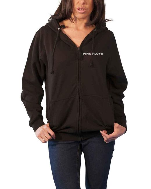 BoohooMAN Black Pink Floyd Dark Side Of The Moon Circle Womens Hoodie for men