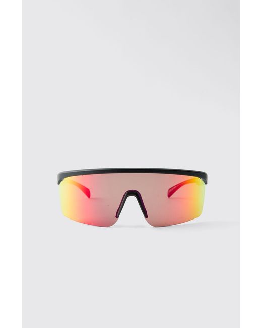 BoohooMAN Red Active Running Sunglasses for men