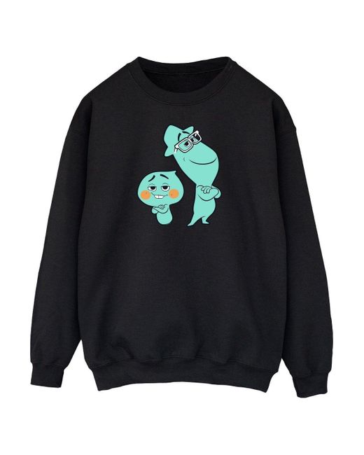 BoohooMAN Black Disney Soul Joe And 22 Buddies Forever Sweatshirt for men