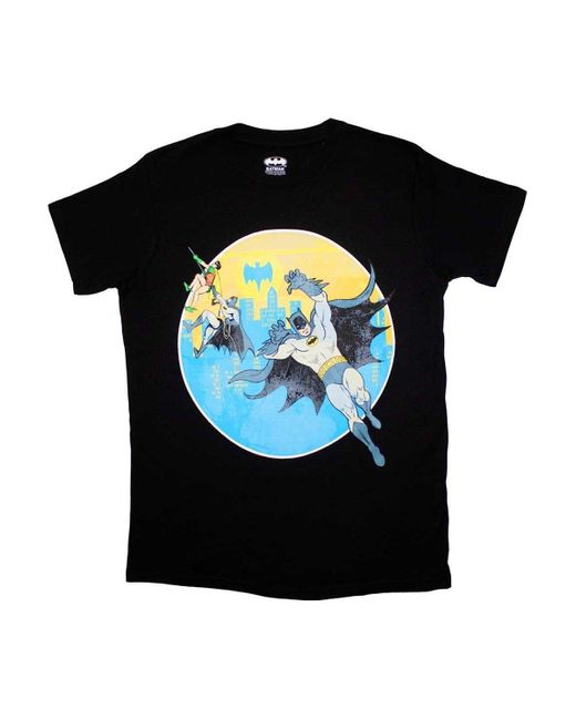 BoohooMAN Black Dc Comics Batman Bat Leap T-shirt for men