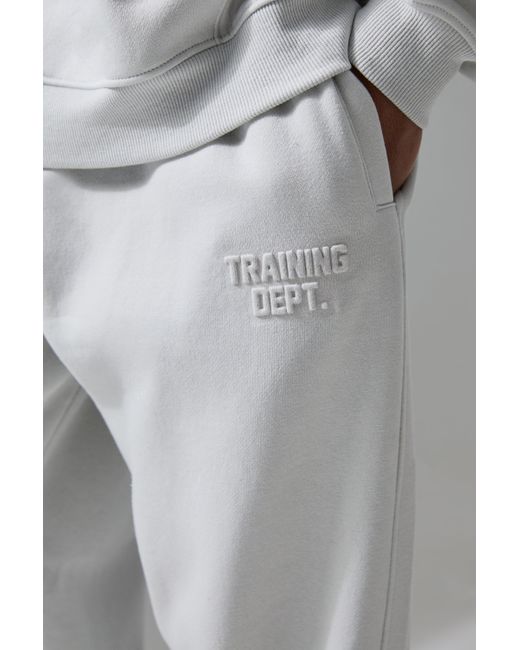 BoohooMAN Gray Active Training Dept Oversized Jogger for men