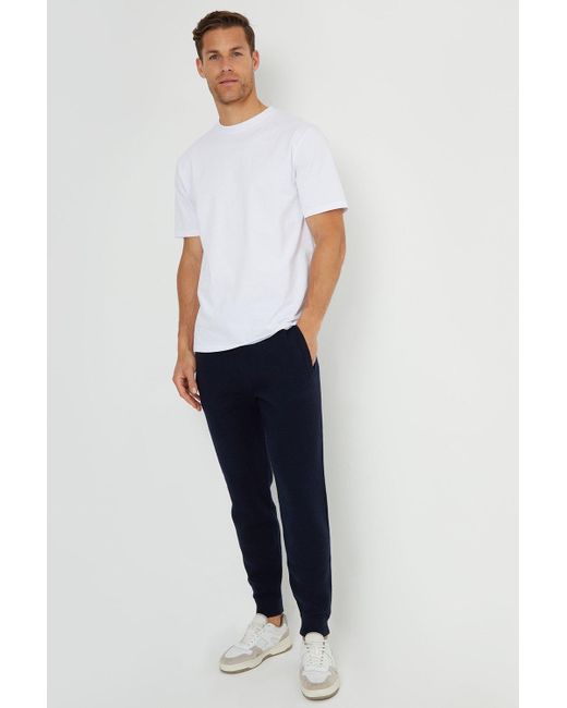 BoohooMAN Blue Threadbare 'salford' Luxe Knitted Joggers for men