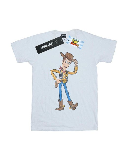 BoohooMAN White Disney Toy Story 4 Sheriff Woody Pose T-shirt for men