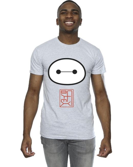 BoohooMAN White Disney Big Hero 6 Baymax Icon T-shirt for men