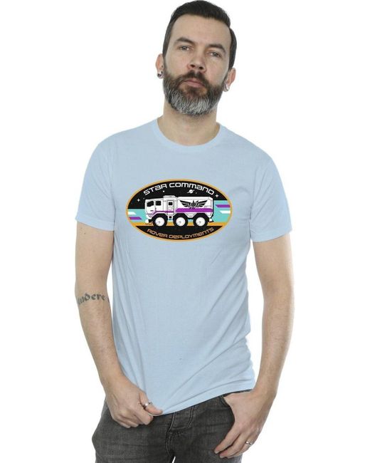 BoohooMAN Blue Disney Lightyear Rover Deployment T-shirt for men