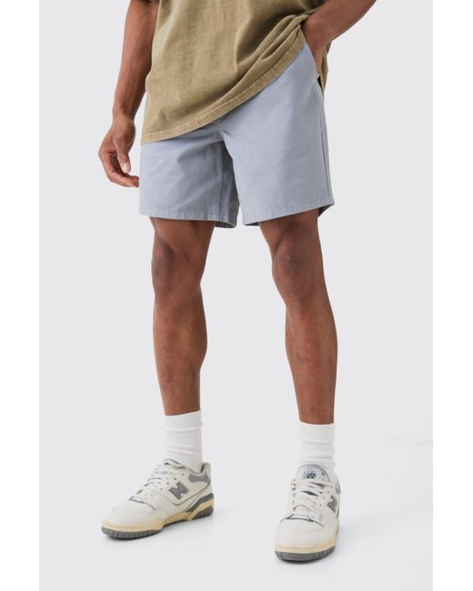 BoohooMAN White Relaxed Fit Short Shorts for men