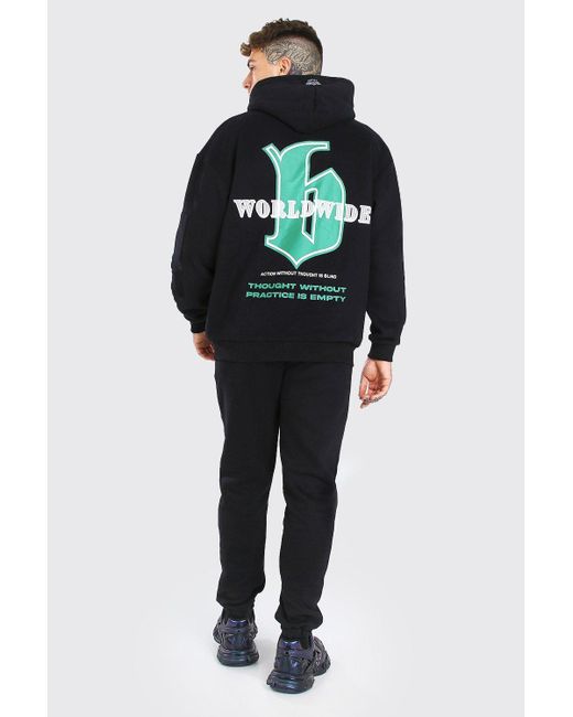 boohooman oversized tracksuit