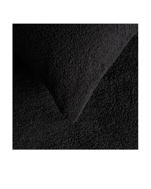 BoohooMAN Black Ohs 4 Pack Teddy Fleece Pillowcase Cover Bedding Set Thermal for men