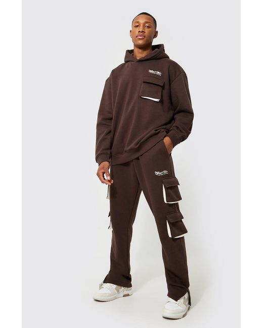 boohooman oversized tracksuit