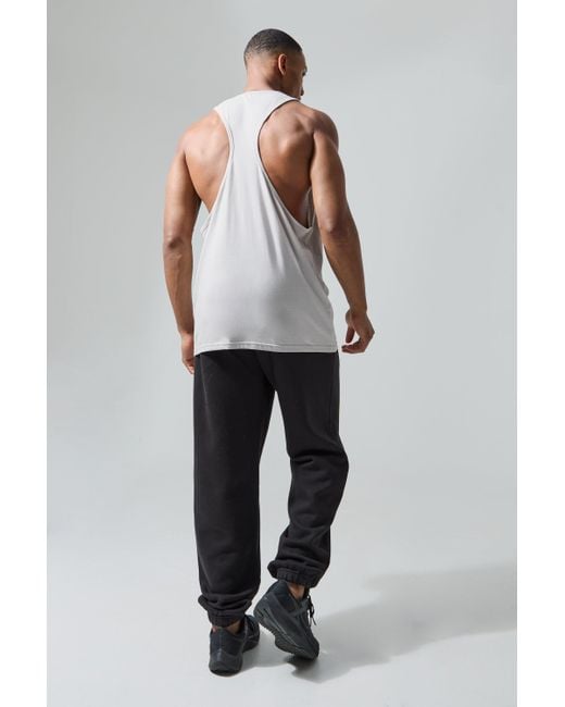 BoohooMAN White Man Active Gym Vest for men