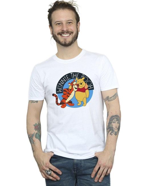 BoohooMAN White Disney Winnie The Pooh With Tigger T-shirt for men