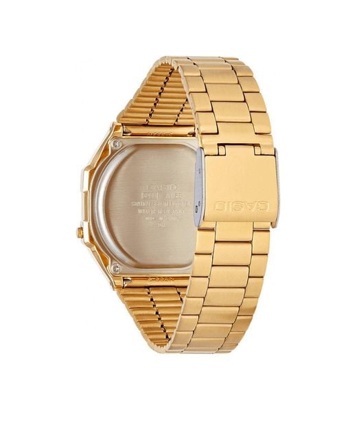 BoohooMAN Yellow Casio A168wg-9ef Collection 36mm Quartz Watch for men