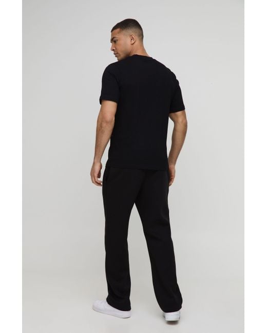 BoohooMAN Black 2 Pack Regular Fit Basic T-Shirt for men